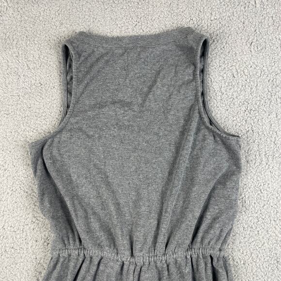 Madewell Mwl Women's Small Gray Cotton Modal Elastane Breeze Drawstring Romper - Picture 11 of 11